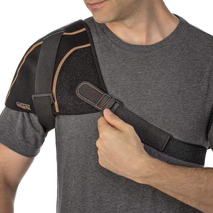 Copper Fit Rapid Relief Shoulder Wrap with Hot/Cold Ice Pack